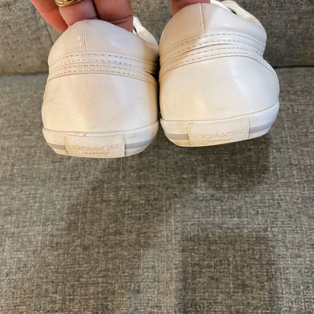 Coach Francesca Cream Sneakers Women’s Size 8.5 - Picture 6 of 10